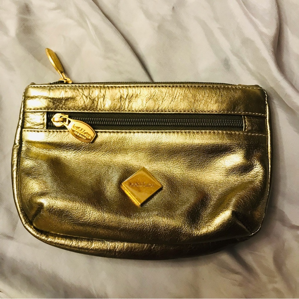 EUC Bettina Italian Leather Warm Gold Belt Bag